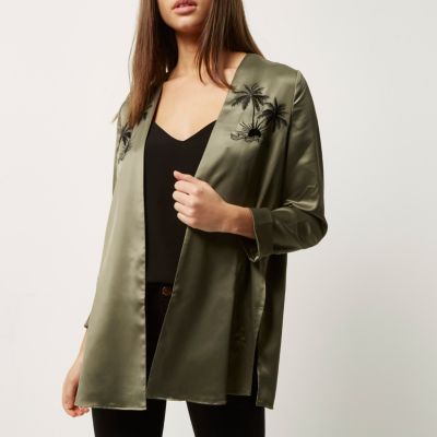 Khaki green paradise duster coat